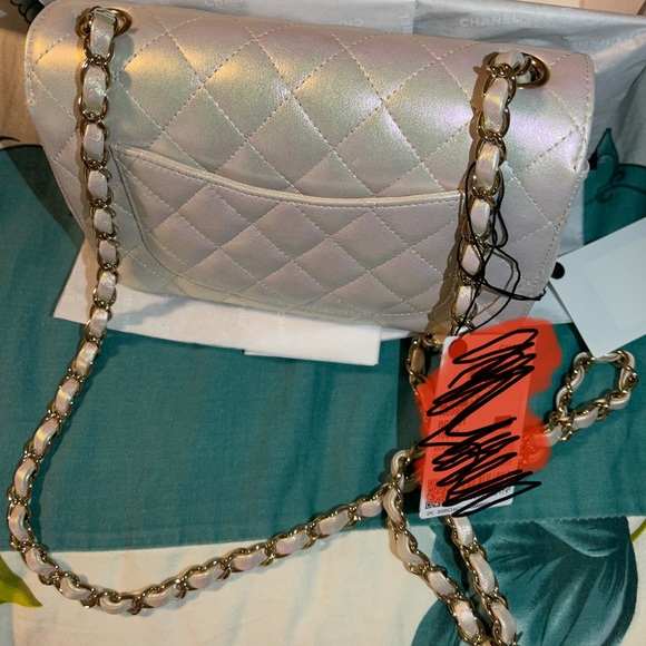 Chanel 20B mini rectangular iridescent ivory - Picture 7 of 8